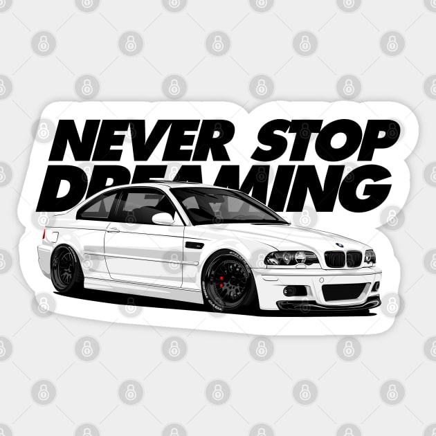 BMW E46 Sticker by rizadeli